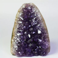 Natural Amethyst Quartz Crystal Cluster Geode Point Stone Mineral Specimen