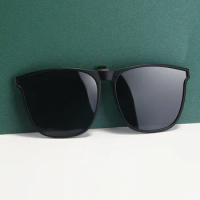 Polarized Clip On Sunglasses Men Women Photochromic Car Driver Goggles Night Vision Glasses Anti Glare Vintage Square Glasses