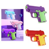3D Printing Guns Fidgets Toy for Children Colorful Mini Guns Prank Toy Office Adult Sensory Stress Relief Boredom Toy