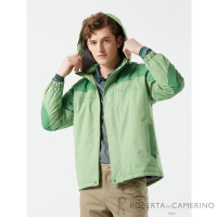 【ROBERTA 諾貝達】秋冬男裝 綠色刷毛鋪棉外套(可拆式連帽款)