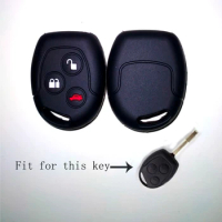 Silica Gel Key Case Cover For Ford 3buttons Romote Ford Mondeo Fiesta Focus C-Max KA Holder Protector Car Fob Key Case Cover
