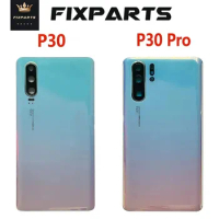 P30 New Glass For Huawei P30 Pro Battery Cover Rear Door Housing Case Replacement For Huawei P30 Battery Cover With Camera Lens