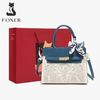 Tas Tangan Wanita Tas Fashion Wanita Tas Bordir Gaya Cina Biru