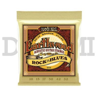 Ernie Ball 2008 Earthwood Rock N Blues W/Plain G80/20 Bronze Acoustic Guitar Strings 10-52