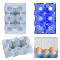 Egg Holder Tray Resin Molds Egg Storage Rack Resin Molds Egg Holes Tray Set Silicone Molds for Egg Tray Resin Casting