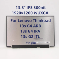 New 13.3" LCD Screen For Lenovo Thinkpad 13s G4 ARB/IPA 13s G2 ITL 5D10W46487 5D10W46488 5D11B38526 1920×1200 WUXGA IPS 300nit