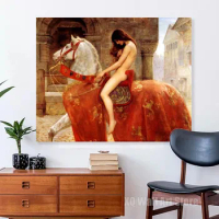 Famous Paintings Lady Godiva On Horseback Canvas Paintings And Prints HD Pictures Wall Art For Living Room Home Office Frameless