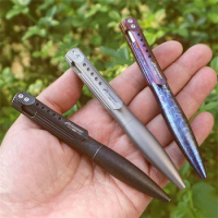 Mini Titanium Bolt Pen Signature Pen G2 Refill EDC Multifunction Gadgets