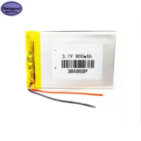 Banggood 3.7V 800mAh 304060 034060 Lipo Polymer Lithium Rechargeable Li-ion Battery Cells for GPS Bluetooth MP4 MP5 Electric Toy
