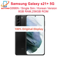Samsung Galaxy S21 Plus S21+ 5G G996N 6.7" ROM 256GB RAM 8GB Exynos NFC Original Unlocked Android Cell Phone