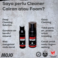 MOJO Shoe Cleaner | Sabun Cuci Sepatu | Cairan Pembersih | Essential Plus | Foam Ready to use tanpa