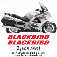 Stickers Motorcycle bicycle fuel tank sticker wheel helmet MOTO waterproof reflective logo decal For HONDA BLACKBIRD black bird