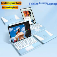 Rotating Touchpad Keyboard Case for Huawei Matepad Air 11.5" 2023 Matepad 11 2023 2021 Pro 11 2022 Detackable Keyboard Cover