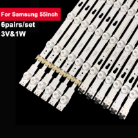 3V Led Backlight Bar For Samsung 55inch LM41-00136A 6Pairs/Set TV Led Backlight Strip UA55KU6000K UA55JU6000K UA55JU6400K