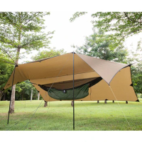 OneTigris 210T Polyester Sun Shelter 3x4m Compact Versatile Durable Backpacking Tarpaulin Beach Tent Awning 100% Waterproof