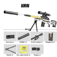 Manual M416 AWM Sniper Rifle Toy Gun 98K AWM Water Gel Blaster Pistol Outdoor Game AirSoft Weapon Toys For Boy Adults