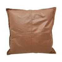 Informa 50x50 Cm Sarung Kulit Bantal Sofa - Cokelat Muda