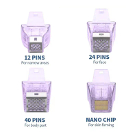 Ngăn mực in cách nhiệt dùng một lần mạ vàng, phụ kiện chip nano 12/24/40 chân cho Morpheus8