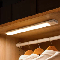 LED Bar Light Motion Sensor USB Rechargeable Led Night Light for Kitchen Wardrobe Cabinet Lighting 30cm/40cm/50cm Cabinet Light