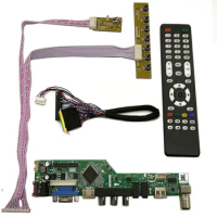 New TV56 Control Board Monitor Kit for LTN133AT09 TV+HDMI+VGA+AV+USB LCD LED screen Controller Board Driver