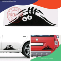 Sticker Funny Peeking Monster