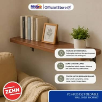 Rak Dinding Shelving Penyimpanan Zehn YC-HF25152 80 Cm Wallnut