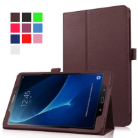 Folio PU Leather Funda For Samsung Galaxy Tab A6 10.1 2016 Smart Case Folding Stand Magnetic Cover For Samsung SM-T580 SM-T585