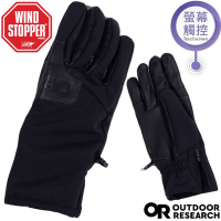 【Outdoor Research】男 防風防潑透氣保暖WINDSTOPPER手套(可觸控).機車手套_OR300543-0001 黑