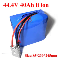 44.4V 40Ah lithium ion battery pack 12S li ion batteries for 3000W Bike bicycle scooter + 5A Charger