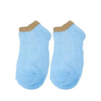 SK-P281 Kaos Kaki Wanita Motif Rajut Pattern / Kaus Kaki Pendek Motif Semata Kaki Import Murah Motif