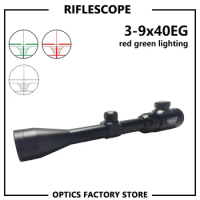 3-9x40 EG Riflescope Tactical Optics Rifle Scope Sniper Gun Hunting Scopes Airgun Rifle Outdoor Reticle Sight Scope