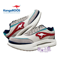 KangaROOS美國袋鼠鞋 寬楦 貝果鞋 男鞋 BREAK 機能潮流運動鞋 [KM31692] 米紅【巷子屋】