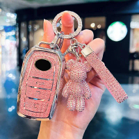 Túi đựng chìa khóa xe hơi Diamond Pink dành cho Toyota C‑HR, Hilux, Fortuner, Land Cruiser 200, Camr
