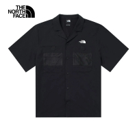 【The North Face】TNF 北臉 短袖襯衫 吸濕排汗 M FIRST TRAIL S/S SHIRT - AP 男 黑色(NF0A83TPJK3)