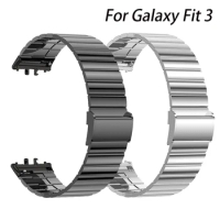 For Samsung Galaxy Fit 3 Stainless Steel Watch Band for samsung galaxy fit 3 Metal Bracelets for Galaxy fit 3 Strap Accessories