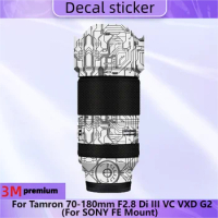 For Tamron 70-180mm F2.8 Di III VC VXD G2 for SONY FE Mount Lens Sticker Decal Film Protector Skin 70-180 F/2.8 G2