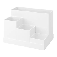 TJENA 文具收納盒, 白色, 18x17 公分
