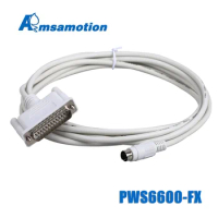 25pin PWS6600-FX For Hitech PWS6600/6A00T HMI to Mitsubishi FX1S 1N 2N 3U 3GA 5U DB25 FX Series PLC Programming Download Cable