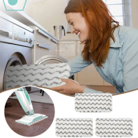3pcs Microfiber Steam Washable Reusable Mop Pads Fit For Vacuum Cleaner S1000 S1000A S1000C S1000WM Tie Top Kitchen Towels