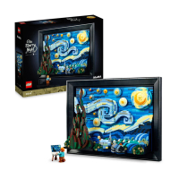 【LEGO 樂高】Ideas 21333 Vincent van Gogh - The Starry Night(梵谷 星夜 禮物 居家擺設)