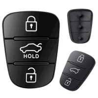 Replacement 3 Buttons Rubber Pad Key Shell For Hyundai IX35 I30 for Accent for Kia K2 K5 for Rio Flip Remote Car Key