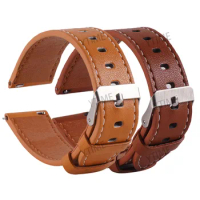 Leather Strap For Fossil GEN 6 44mm Smart Watch Band 22mm Sport Bracelet For Fossil Gen 5 5E/5 LTE 45mm/Gen 5 Carlyle HR Correa