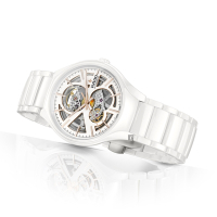 RADO 雷達 官方授權 True 真我系列 高科技陶瓷 鏤空自動機械腕錶 母親節送禮推薦-40mm R03 R27106922