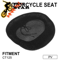 Seat Cover Anti-Slip Breathable For CT125 Cushion Accessories Motorcycle Motocross Scooter Electric Bike PV Black