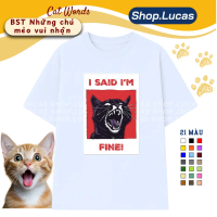 Áo Thun Unisex Vũ Trụ Mèo Boss Hoàng Thượng Meme Hài Hước Thú Cưng Vui Nhộn Local Brand Shoplucas - 