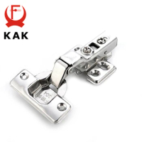 KAK C Series Stainless Steel Hydraulic Hinges Damper Buffer Soft Close For Cabinet Cupboard Door Hinge Furniture Hardware
