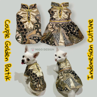 Migo Design LIMITED 59 Couple Gold Batik Dress Kemeja Elegant Baju Kebaya ala Imlek / Pakaian AnaBul