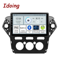 Idoing 9"PX6 Car Audio Radio Android Video Player Navigation GPS For Ford Mondeo 4 2010-2014 Carplay Auto Head Unit No 2din DVD