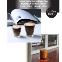 (Ready Stock)Coffee Latte Juice Wine Drink Duralex Picardie Clear Tempered Glass Cup 90ml 120ml 160m