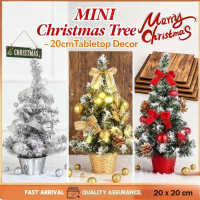 Mini Christmas Tree, For Table, Artificial Christmas Tree, With Butterfly Shape Bow Decoration, Part